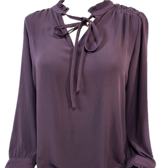 LOFT Petites Purple Blouse - Picture 1 of 9
